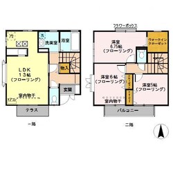 武笠テラスハウス　Ａ\\/Ｂ\\/Ｃの物件間取画像